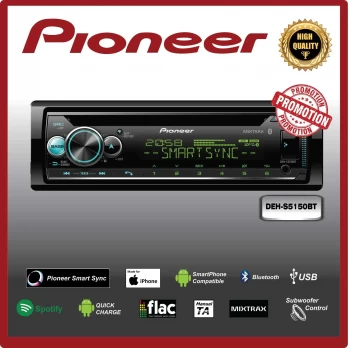 pioneer Car Stereo with Dual Bluetooth, Spotify Connect, Siri Ey
