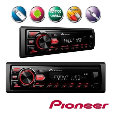 كاسيت بايونير مزود بخاصية التحكم المباشر بهواتف الاندرويد - MVH- - Pioneer
