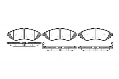 Rear Brake Pad Set, disc brake Geely Emgrand 7