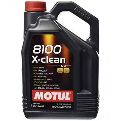 Motor Oil 8100 X-CLEAN 5W40 100% Synthetic - 5L - Motul