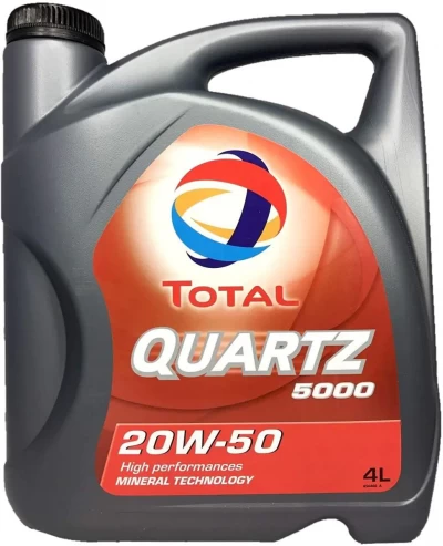 زيت توتال كوارتز 4 لتر 20W50 كيلومتر 5000 - Total