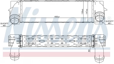 سربنتينة تربو نيسينز BMW (F25) 96440 - NISSENS