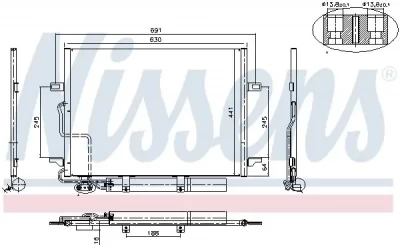 سربنتينة تكييف بمجفف نيسينز  E-CLASS W211 - NISSENS