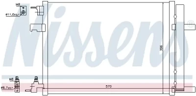 NISSENS Condenser, air conditioning 940134 - NISSENS