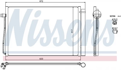 NISSENS Condenser, air conditioning 94679 - NISSENS