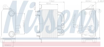 NISSENS Oil Cooler, automatic transmission 90833