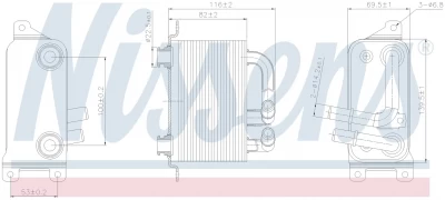 NISSENS Oil Cooler, automatic transmission 90833 - NISSENS