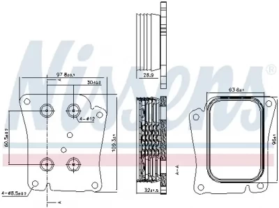 NISSENS Oil Cooler, engine oil 90777 - NISSENS