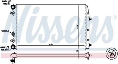 NISSENS Radiator, engine cooling 652711 - NISSENS