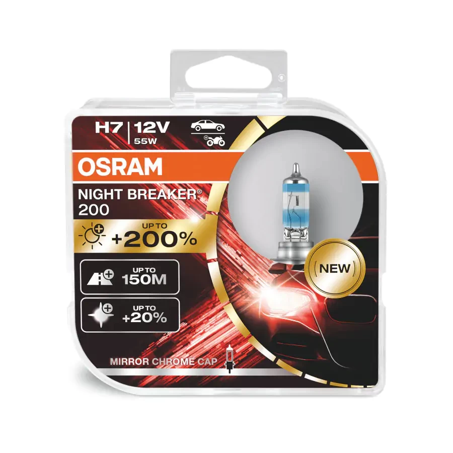 توفيقية.كوم  Tawfiqia - Osram H7 Night Breaker Laser new edition 150% Lamp  Kit - 2 bulbs