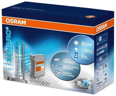 طقم زينون H7 اوسرام 6000 كلفن 35 وات - Osram