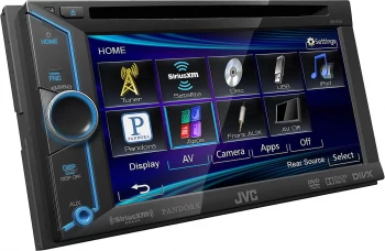 شاشة JVC مع جهاز استقبال دى فى دى KW-V10