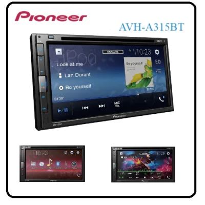 جهاز استقبال AV للوسائط المتعددة In-Dash Double-DIN مع شاشة تعمل باللمس 6.8 WVGA (AVH-A315BT) - Pioneer