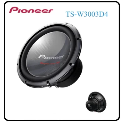 مضخم صوت PIONEER Champion Series PRO مزود بملفات صوتية مزدوجة 4 بوصة و 2000 وات 12 بوصة TS-W3003D4 - Pioneer