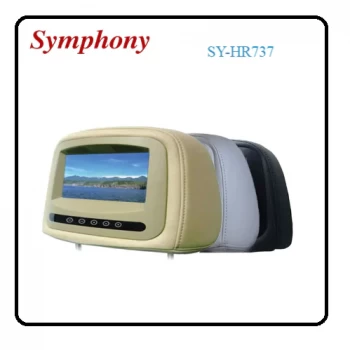 Headrest with 7 inch screen Universal Black Symphony - SY-HR737