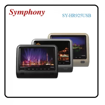 Symphony 9" head rest TFT-LCD monitor with USB - SY-HR925USB
