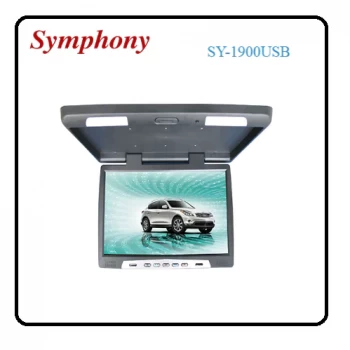 Symphony 18.5" ROOF MOUNT MONITOR WITH I-DUAL AV INPUT 24V BLACK& GRAY  - SY-1900USB