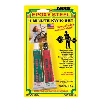 ABRO Epoxy Steel 4-Minute Kwik-Set 57g