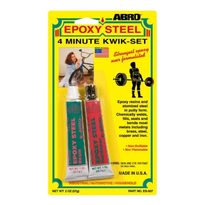 ABRO Epoxy Steel 4-Minute Kwik-Set 57g - ABRO