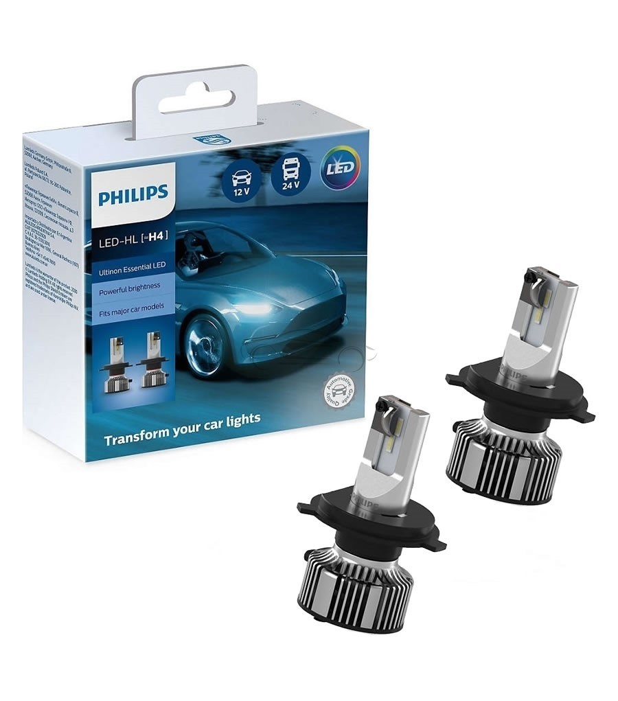 Philips Essential Box H4: kit di ricambio lampadine auto (55718EBKM) »