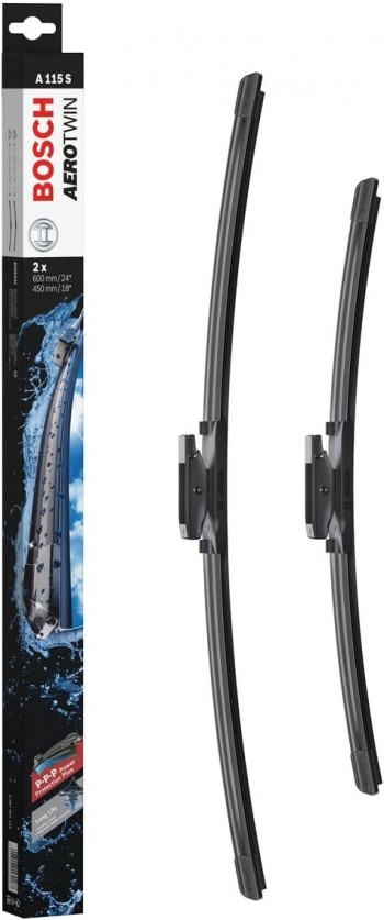 Bosch Aero Twin Car Wipers Set - 24-18 Inches - 2 Pieces - 3397007115
