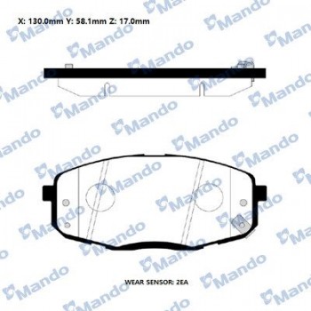 Front Brake Pads HYUNDAI I30 / KIA CERATO MANDO