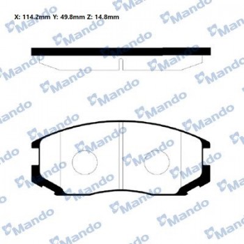 Front Brake Pads MITSUBISHI LANCER CRYSTALA MANDO