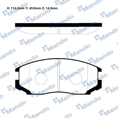 Front Brake Pads MITSUBISHI LANCER CRYSTALA MANDO - MANDO