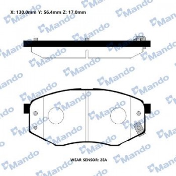 Front Brake Pads HYUNDAI IX20-I20 / KIA CERATO-SPORTAGE MANDO