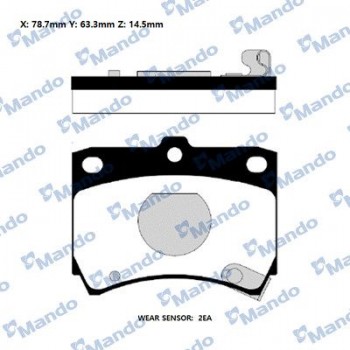 Front Brake Pads KIA PRIDE MANDO