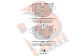 Rear Brake Pads BMW BMW F10 + X3/F25