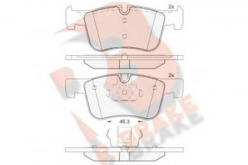 RBRAKE طقم تيل امامي  BMW F30/316,318I +F20 /118,120I