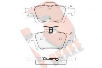 RBRAKE طقم تيل خلفي Ford Focus Ii 2007