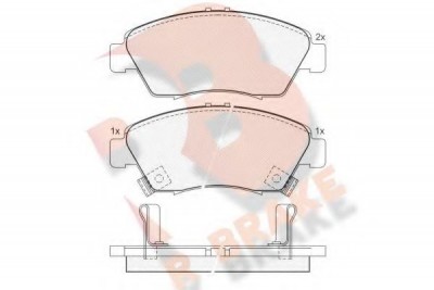 Front Brake Pads HONDA CIVIC 2005 - R Brake