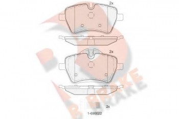 RBRAKE طقم تيل امامي  ميني كوبر R60- R56 S