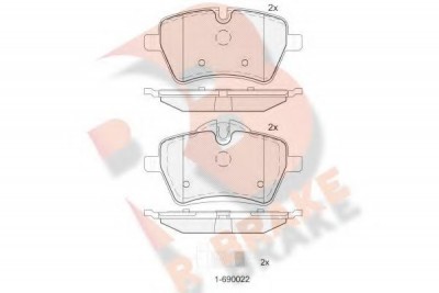 Front Brake Pads Mini Cooper R60- R56 S RBRAKE - R Brake