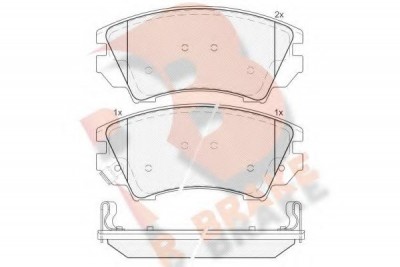 Front Brake Pads Opel Insignia 2014 RBRAKE - R Brake