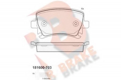 RBRAKE طقم تيل خلفي  VolksWagen Group JETTA + Passat 2007 - R Brake