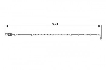 BOSCH Rear Brake pad wear sensor BMW E66 730-E65