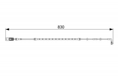 BOSCH Rear Brake pad wear sensor BMW E66 730-E65 - Bosch