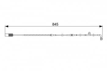 BOSCH Front Brake pad wear sensor BMW E66 730-E65