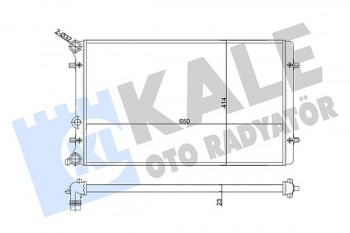 KALE OTO RADYATOR  Engine radiator SKODA OCTAVIA A4 / VW GOLF 4