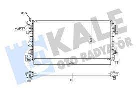 KALE ENNGINE RADIATOR SKODA RAPID / SEAT TOLEDO - KALE