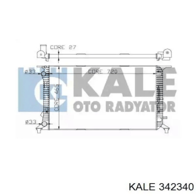 KALE A/C RADIATOR AUDI Q3 - KALE