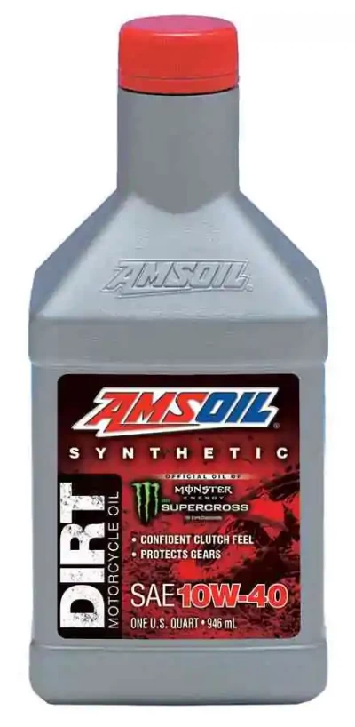 زيت دراجة ناريه امسويل  Dirt 10w-40  عبوة 946مل - Amsoil