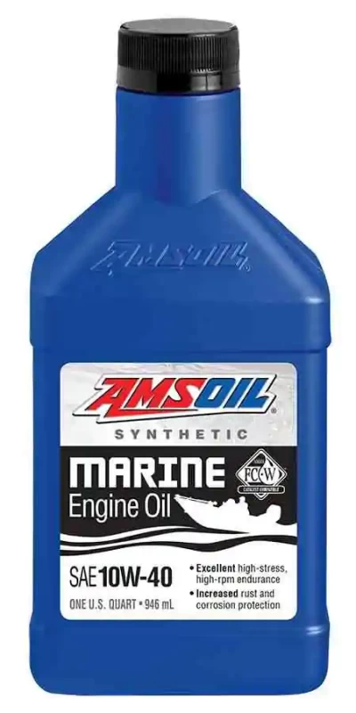 زيت بحريه امسويل Marine 10w-40 (ديزيل)  عبوة 946مل - Amsoil