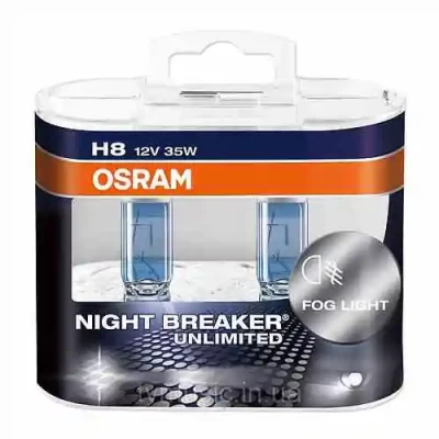 طقم لمبات H8 Night Breaker Unlimited 64212NBU - Osram