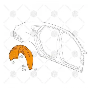 Rear Right Inner Fender Mitsubishi lancer 2005 / 2007