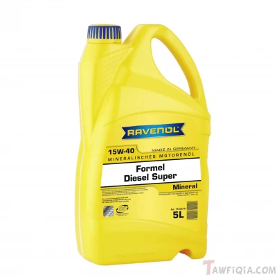 زيت موتور رافينول 15W40 سوبر ديزل عبوة 5 لتر - Ravenol