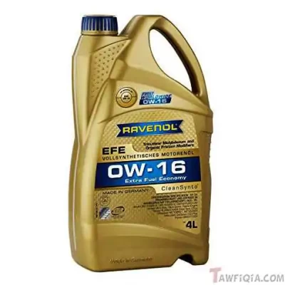 زيت موتور رافينول EFE 0W16 تخليقي 4 لتر - Ravenol